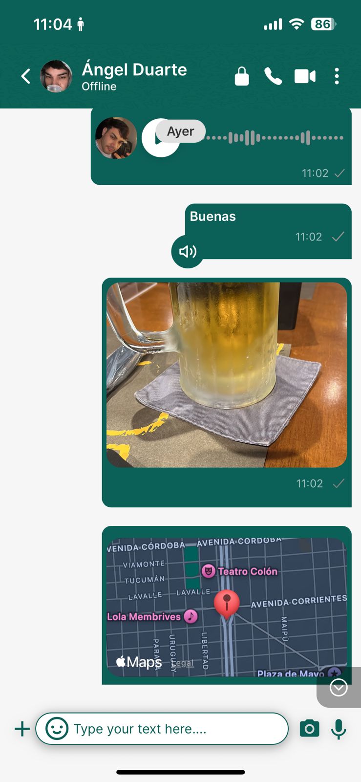 appChat App - Pantalla de inicio