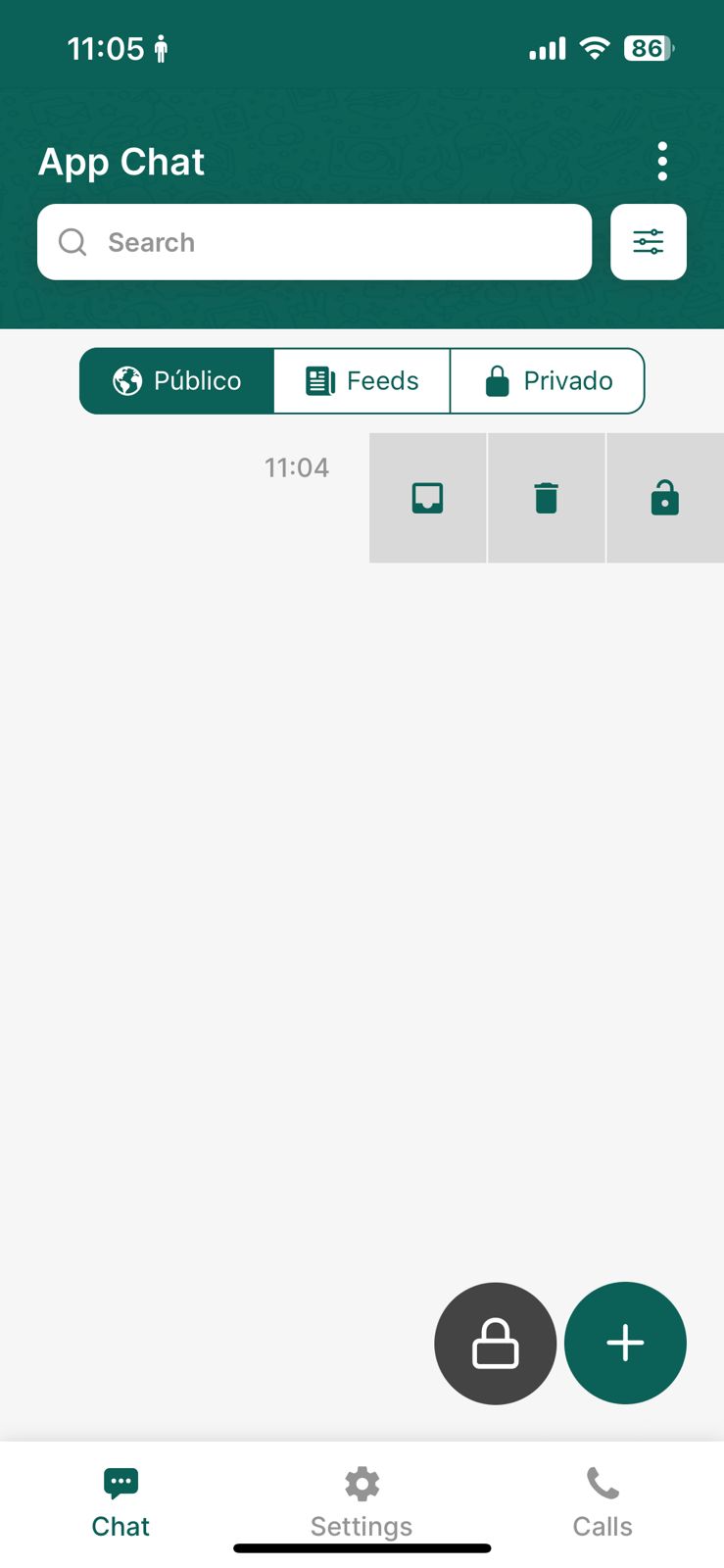 appChat App - Conversación