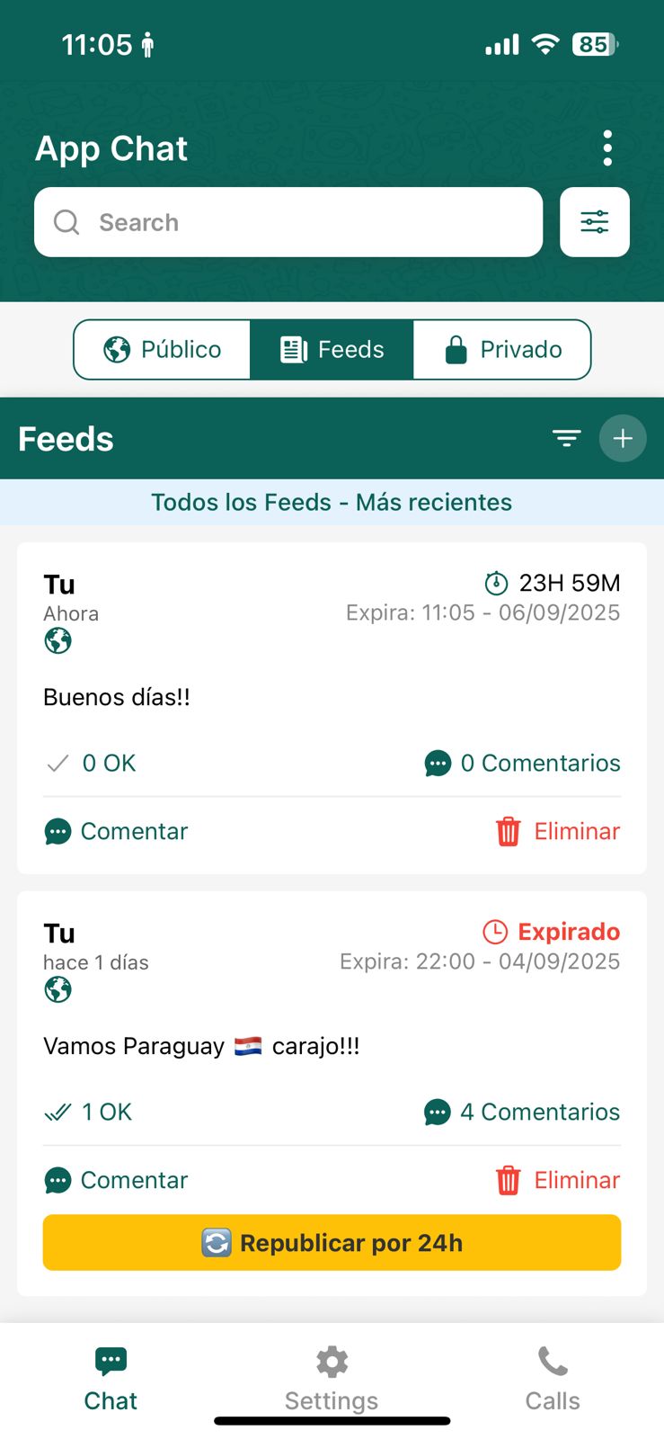 appChat App - Búsqueda